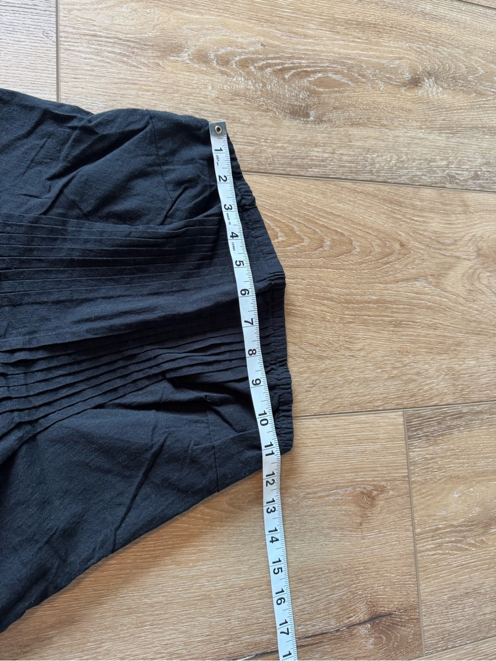 Black Strapless Smocked Wide-Leg Two-Piece Jumpsuit Size Small - Picture 4 of 8